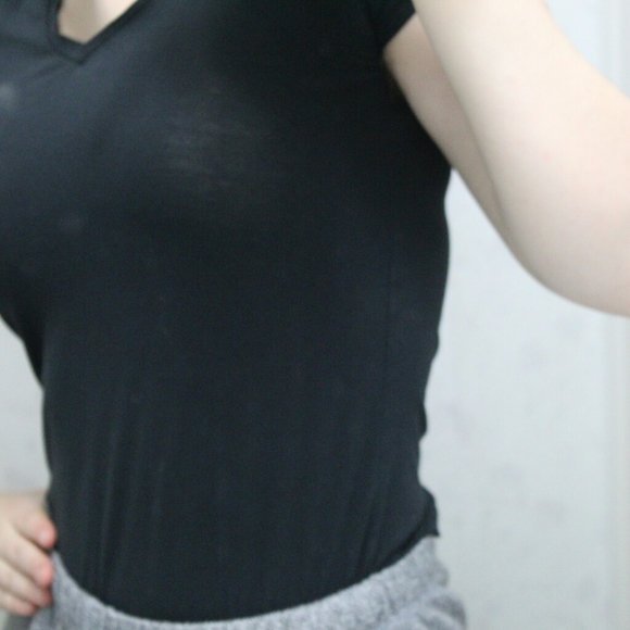 black v-neck tee(FREE in bundle) - Picture 2 of 2